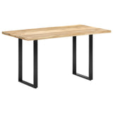 NNEVL Dining Table 140x70x76 cm Solid Mango Wood