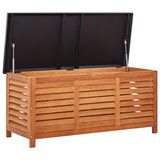 NNEVL Garden Storage Box 117x50x55 cm Solid Eucalyptus Wood
