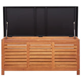 NNEVL Garden Storage Box 117x50x55 cm Solid Eucalyptus Wood