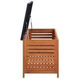 NNEVL Garden Storage Box 117x50x55 cm Solid Eucalyptus Wood