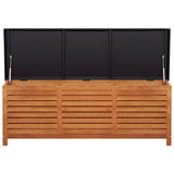 NNEVL Garden Storage Box 150x50x55 cm Solid Eucalyptus Wood