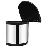NNEVL Kitchen Built-in Dust Bin Stainless Steel 8 L
