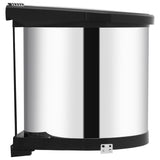 NNEVL Kitchen Built-in Dust Bin Stainless Steel 8 L