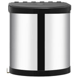 NNEVL Kitchen Built-in Dust Bin Stainless Steel 12 L