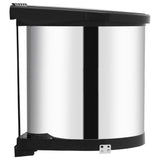 NNEVL Kitchen Built-in Dust Bin Stainless Steel 12 L