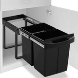 NNEVL Kitchen Cupboard Pull-out Recycled Dustbin Soft-Close 48 L