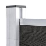 NNEVL Garden Fence WPC 180x105 cm Grey