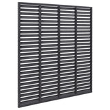 NNEVL Louver Fence WPC 170x170 cm Grey