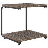NNEVL 2-Person Garden Sun Bed with Cushions Poly Rattan Brown