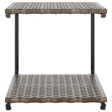 NNEVL 2-Person Garden Sun Bed with Cushions Poly Rattan Brown