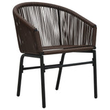 NNEVL Garden Chairs 2 pcs Brown PE Rattan