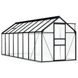 NNEVL Greenhouse with Base Frame Anthracite Aluminium 9.31 m²