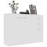 NNEVL Sideboard White 105x30x75 cm Chipboard