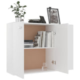 NNEVL Sideboard White 105x30x75 cm Chipboard