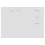 NNEVL Sideboard White 105x30x75 cm Chipboard