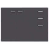 NNEVL Sideboard Grey 105x30x75 cm Engineered Wood
