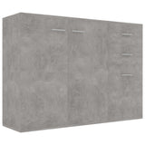 NNEVL Sideboard Concrete Grey 105x30x75 cm Engineered Wood