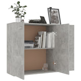 NNEVL Sideboard Concrete Grey 105x30x75 cm Engineered Wood