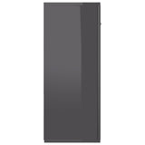 NNEVL Sideboard High Gloss Grey 105x30x75 cm Chipboard