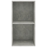 NNEVL 2-Tier Book Cabinet Concrete Grey 40x30x76.5 cm Engineered Wood