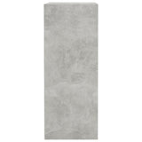 NNEVL 2-Tier Book Cabinet Concrete Grey 40x30x76.5 cm Engineered Wood