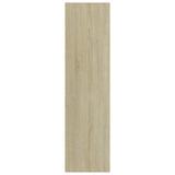 NNEVL 3-Tier Book Cabinet Sonoma Oak 60x30x114 cm Chipboard