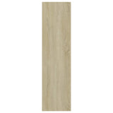 NNEVL 3-Tier Book Cabinet Sonoma Oak 80x30x114 cm Chipboard