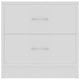NNEVL Bedside Cabinets 2 pcs White 40x30x40 cm Chipboard