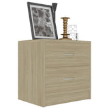 NNEVL Bedside Cabinets 2 pcs Sonoma Oak 40x30x40 cm Chipboard