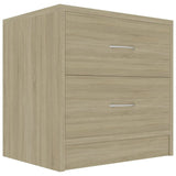 NNEVL Bedside Cabinets 2 pcs Sonoma Oak 40x30x40 cm Chipboard