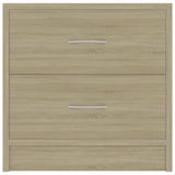 NNEVL Bedside Cabinets 2 pcs Sonoma Oak 40x30x40 cm Chipboard