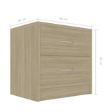 NNEVL Bedside Cabinets 2 pcs Sonoma Oak 40x30x40 cm Chipboard