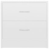 NNEVL Bedside Cabinets 2 pcs High Gloss White 40x30x40 cm Chipboard