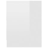 NNEVL Bedside Cabinets 2 pcs High Gloss White 40x30x40 cm Chipboard