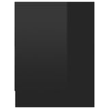 NNEVL Bedside Cabinets 2 pcs High Gloss Black 40x30x40 cm Chipboard