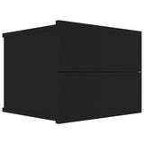 NNEVL Bedside Cabinet Black 40x30x30 cm Chipboard