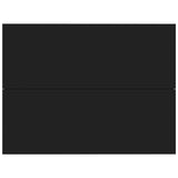 NNEVL Bedside Cabinet Black 40x30x30 cm Chipboard