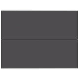 NNEVL Bedside Cabinet Grey 40x30x30 cm Chipboard