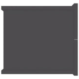 NNEVL Bedside Cabinet Grey 40x30x30 cm Chipboard