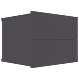 NNEVL Bedside Cabinets 2 pcs Grey 40x30x30 cm Chipboard
