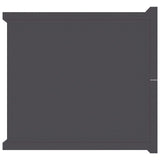 NNEVL Bedside Cabinets 2 pcs Grey 40x30x30 cm Chipboard