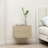 NNEVL Bedside Cabinet Sonoma Oak 40x30x30 cm Chipboard