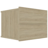 NNEVL Bedside Cabinets 2 pcs Sonoma Oak 40x30x30 cm Chipboard