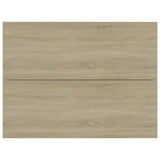 NNEVL Bedside Cabinets 2 pcs Sonoma Oak 40x30x30 cm Chipboard