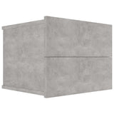 NNEVL Bedside Cabinet Concrete Grey 40x30x30 cm Chipboard