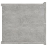NNEVL Bedside Cabinet Concrete Grey 40x30x30 cm Chipboard