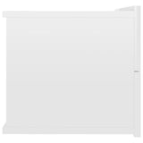 NNEVL Bedside Cabinets 2 pcs High Gloss White 40x30x30 cm Chipboard