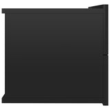 NNEVL Bedside Cabinet High Gloss Black 40x30x30 cm Chipboard