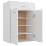 NNEVL Shoe Cabinet White 60x35x84 cm Engineered Wood