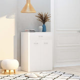 NNEVL Shoe Cabinet White 60x35x84 cm Engineered Wood